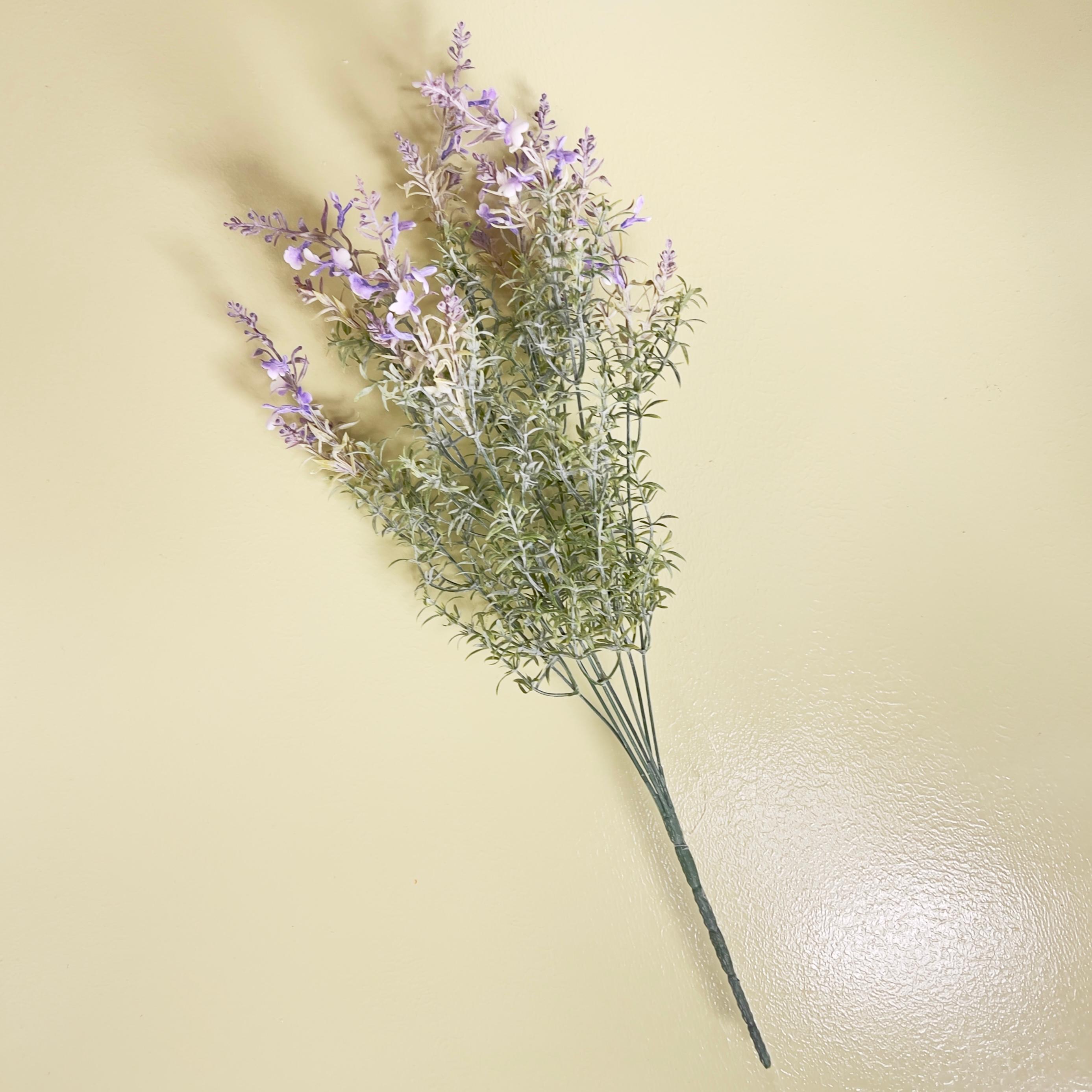 Lavanda Artificial Brillante Ramo