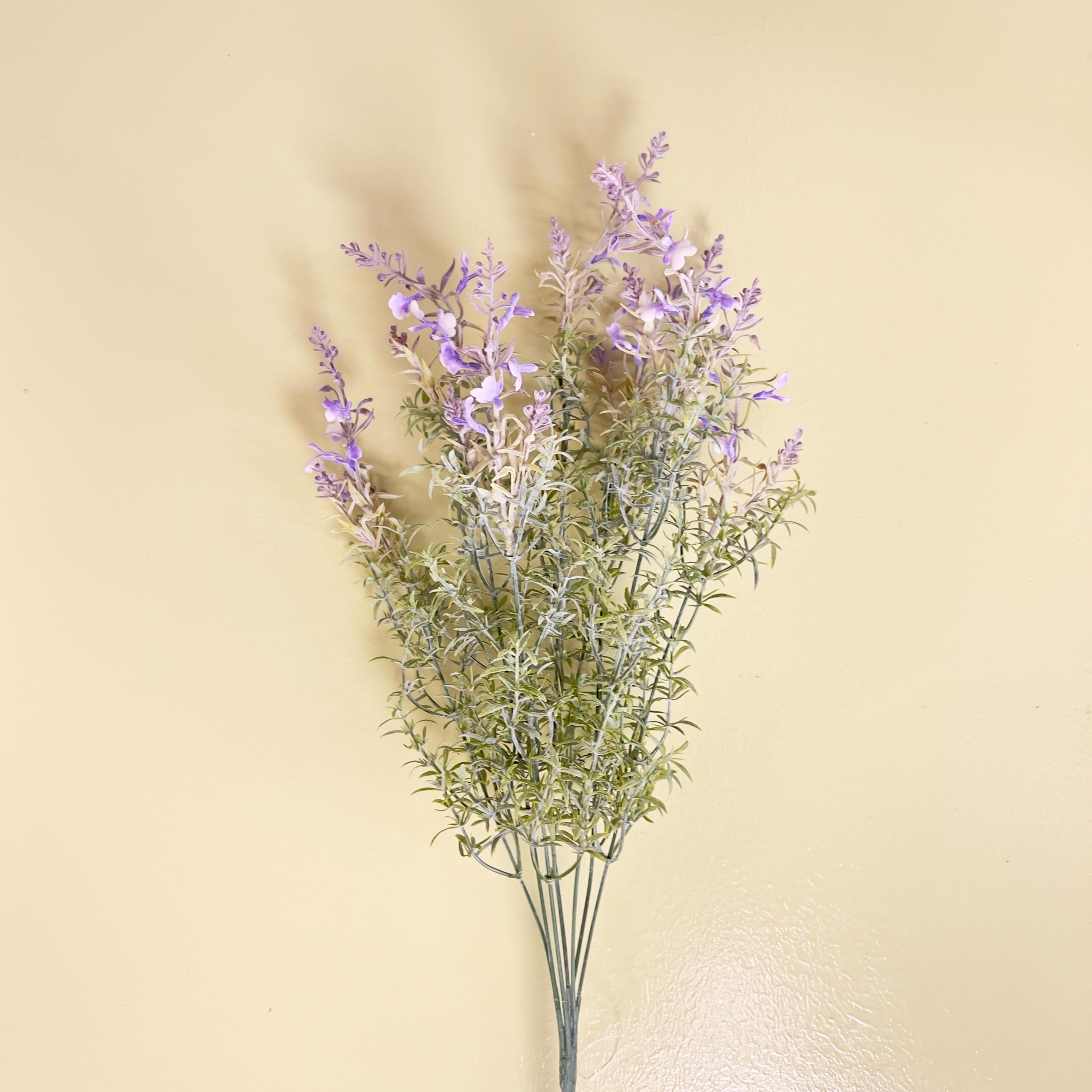 Lavanda Artificial Brillante Ramo