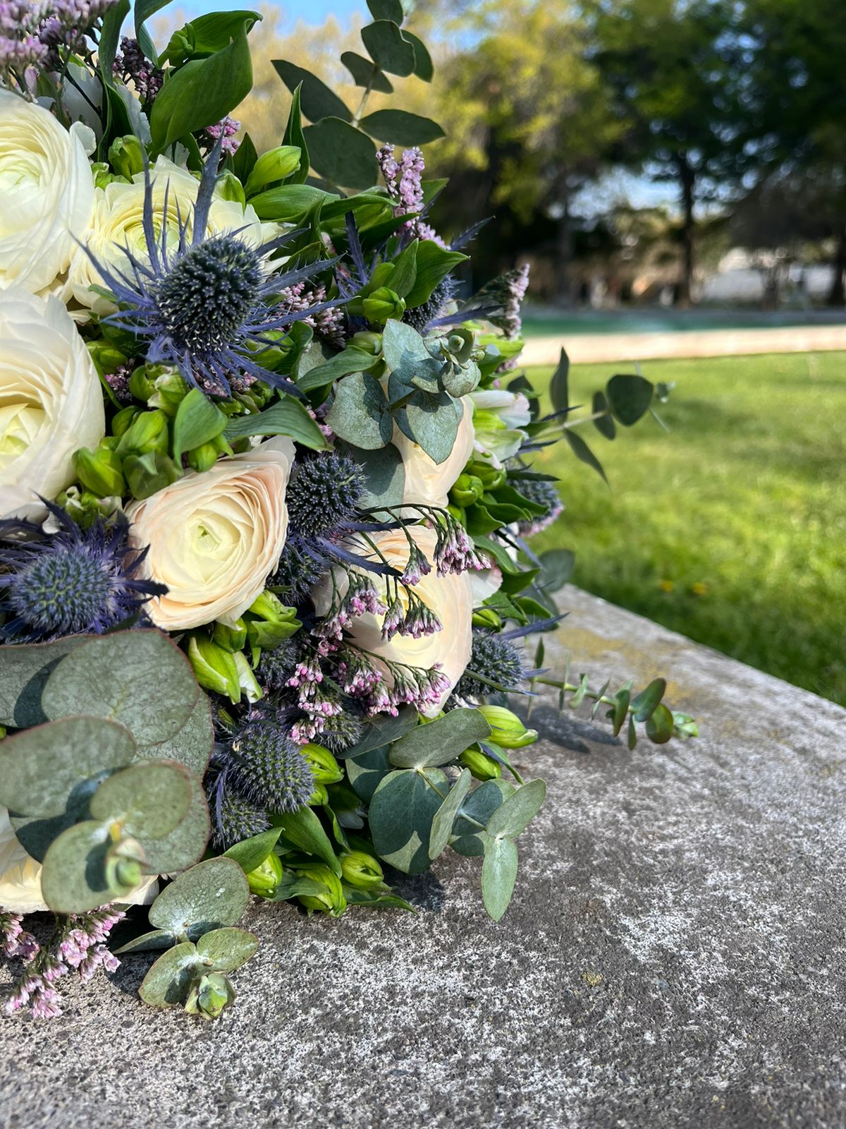 Ramo de Rosas & Eryngium.